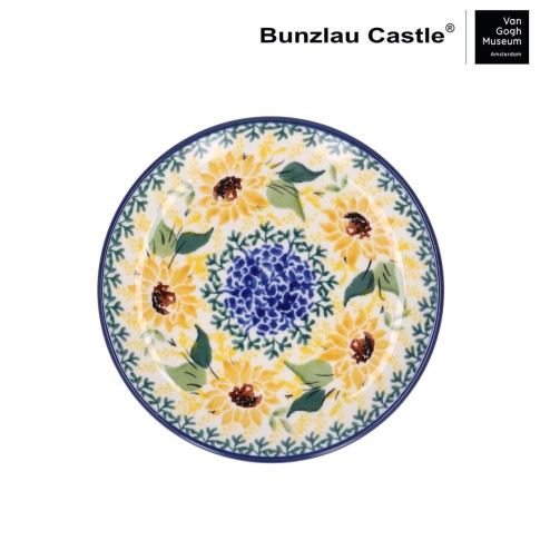 Plato Petit four Ø 12,3 cm Girasoles, Bunzlau Castle x Van Gogh Museum