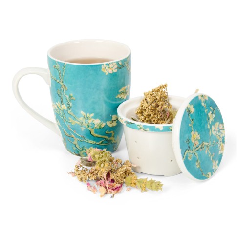Taza con infusor Van Gogh, Almendro en flor