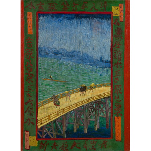 Van Gogh Giclée, Puente bajo la lluvia (según Hiroshige)