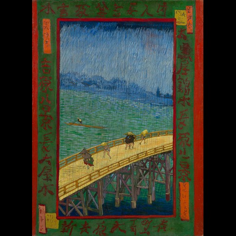 Van Gogh Giclée, Brug in de regen (naar Hiroshige)