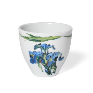 Taza de café de porcelana Van Gogh lirios y hojas, de Catchii®