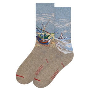 Calcetines Barcas de pescadores en la playa, MuseARTa x Van Gogh Museum®