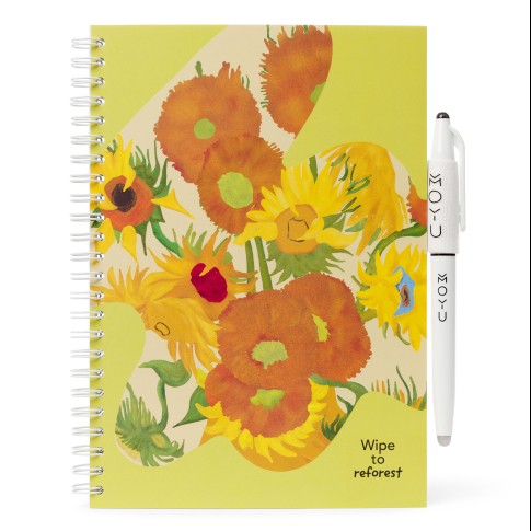 MOYU Cuaderno borrable A5 - Van Gogh Girasoles