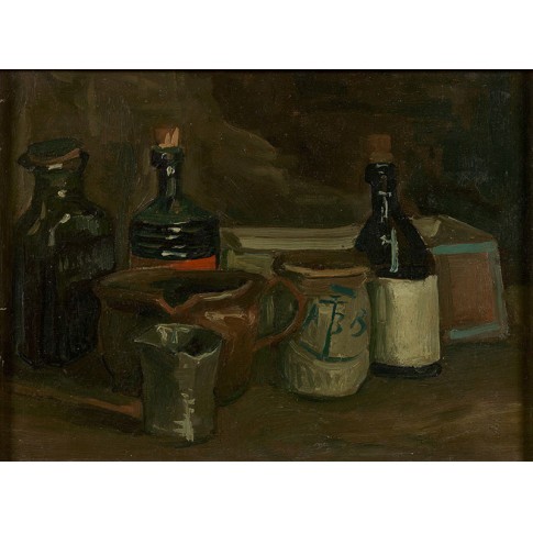 Van Gogh Giclée, Still Life with Bottles and Earthenware