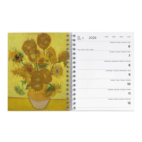 Diario grande Van Gogh 2026