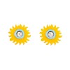 Pendientes de botón Girasoles amarillos Van Gogh