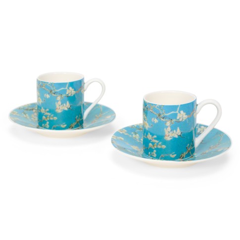 Set tazas café Van Gogh, Almendro en flor