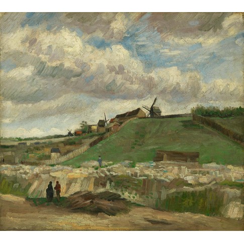 Van Gogh Giclée, The Hill of Montmartre with Stone Quarry