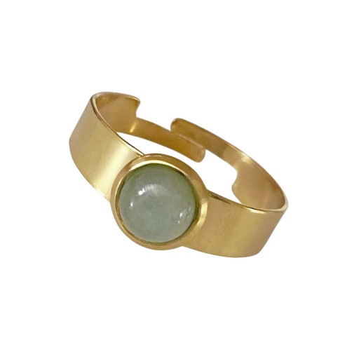Van Gogh Ring with aventurine gemstone, by Ellen Beekmans