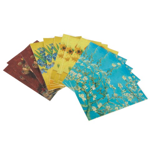 Caja regalo de tarjetas Flores de Van Gogh – 16 tarjetas