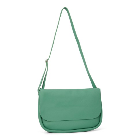Bolso bandolera de piel verde Almendro en flor – Keecie
