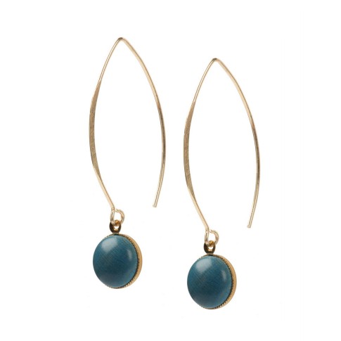 Van Gogh Earrings Elipse ocean blue, by Ellen Beekmans®