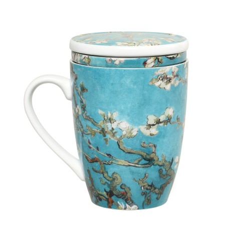 Taza con infusor Van Gogh, Almendro en flor