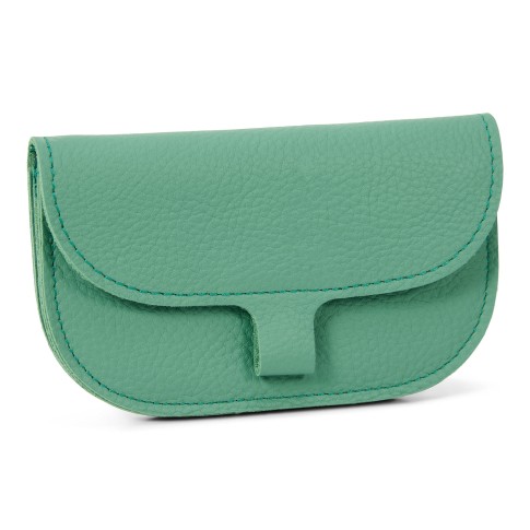 Cartera piel verde Almendro en flor – Keecie