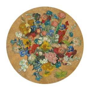 Papel pintado círculo Van Gogh 145 cm, Flores de Vincent