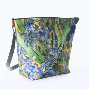 Bolso de cuero y seda Van Gogh Olalla Gambin®, Lirios