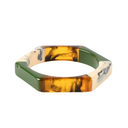 Van Gogh Hexagon bracelet in lacquered resin, by Ellen Beekmans®