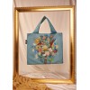 Bolsa LOQI x Van Gogh Museum, flores de Vincent azul