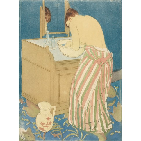 Art print Cassatt, Woman Bathing (La Toilette)