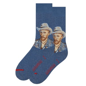 Calcetines Autorretrato con sombrero de fieltro gris, MuseARTa x Van Gogh Museum