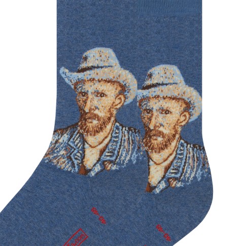Calcetines Autorretrato con sombrero de fieltro gris, MuseARTa x Van Gogh Museum