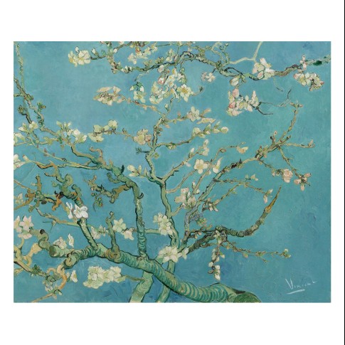 Papel de pared 2D Van Gogh, Almendro en flor