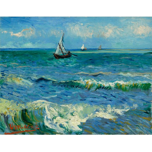 Van Gogh Giclée, Barcas de pesca cerca de Les Saintes-Maries-de-la-Mer
