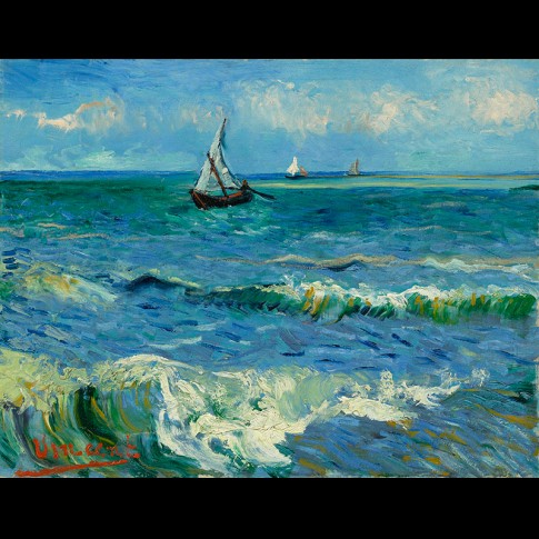Van Gogh Giclée, Zeegezicht bij Les Saintes-Maries-de-la-Mer
