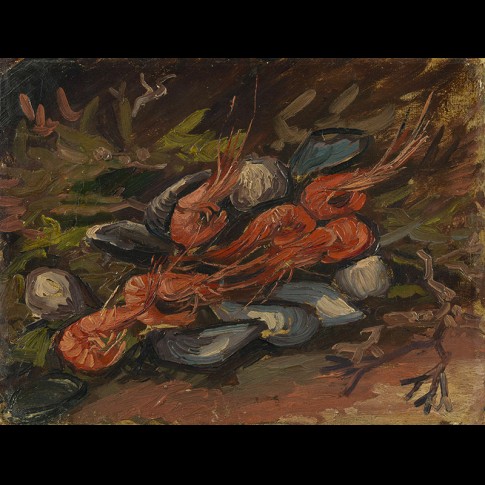 Van Gogh Giclée, Garnalen en mosselen
