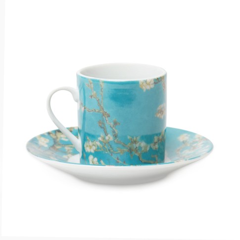 Set tazas café Van Gogh, Almendro en flor