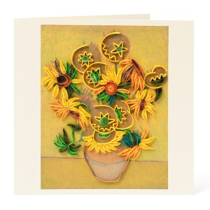 Van Gogh Tarjeta Filigrana Los girasoles