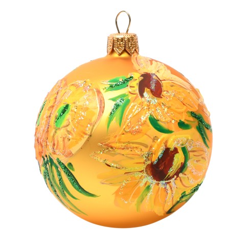Adorno navideño de cristal Van Gogh, Los girasoles