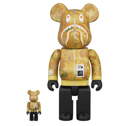 BE@RBRICK BAPE® × Van Gogh Museum Sunflowers SHARK 100% & 400%