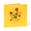 Van Gogh 3D pop-up card Sunflowers, yellow