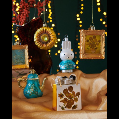 Glazen ornament Zonnebloemen, Vondels x Van Gogh Museum