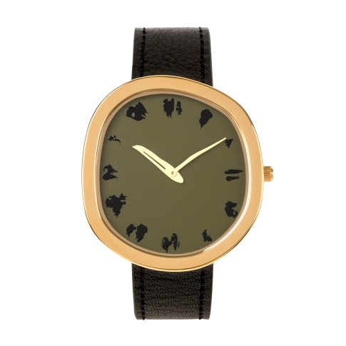 Van Gogh Horloge De aardappeleters zwart, door Tord Boontje