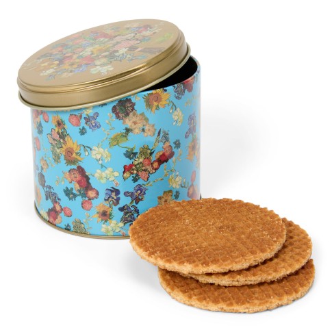 Van Gogh Stroopwafels in blik Vincents bloemen