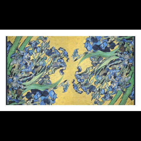 Van Gogh Luxe zijden sjaal Irissen