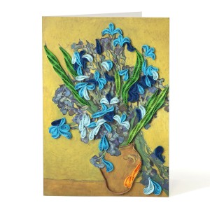 Origamo x Van Gogh Museum Filigrain Ansichtkaart Irissen