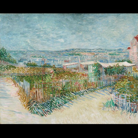 Van Gogh Giclée, Montmartre: achter de Moulin de la Galette