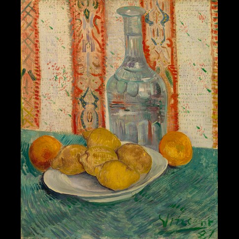 Van Gogh Giclée, Karaf en schotel met citrusvruchten