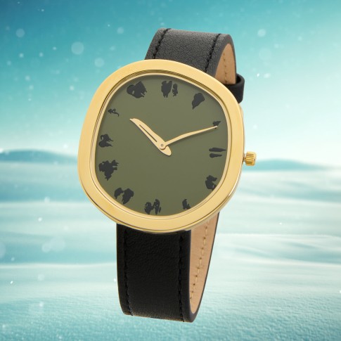 Van Gogh Horloge De aardappeleters zwart, door Tord Boontje