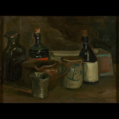 Van Gogh Giclée, Stilleven met flessen en aardewerk