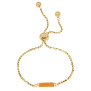 Van Gogh Gemstone armband aventurijn oranje, door Ellen Beekmans®