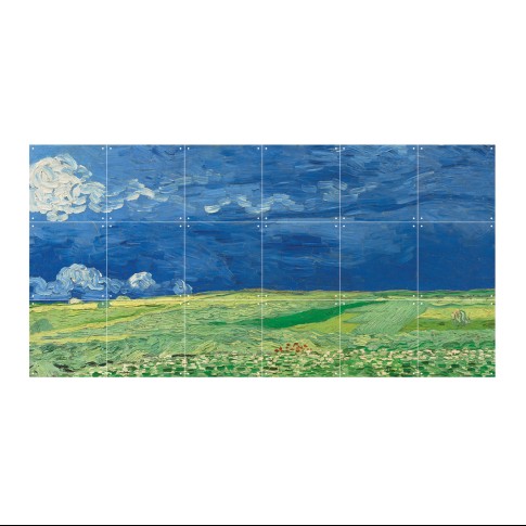 Van Gogh IXXI Korenveld onder onweerslucht 120 x 60