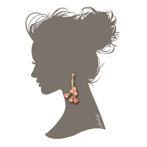 Van Gogh Resin oorbellen bloesemtakje, door Miccy’s