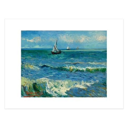 Van Gogh Art Print Zeegezicht bij Les Saintes-Maries-de-la-Mer