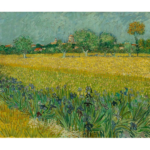 Van Gogh Giclée, Veld met irissen bij Arles