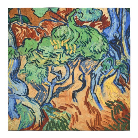 Van Gogh Luxe zijden twill sjaal Boomwortels