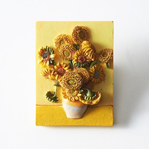 Van Gogh 3D magneet Zonnebloemen
